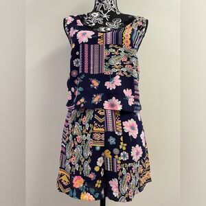 New Women’s Summer floral Print Romper Size:Small